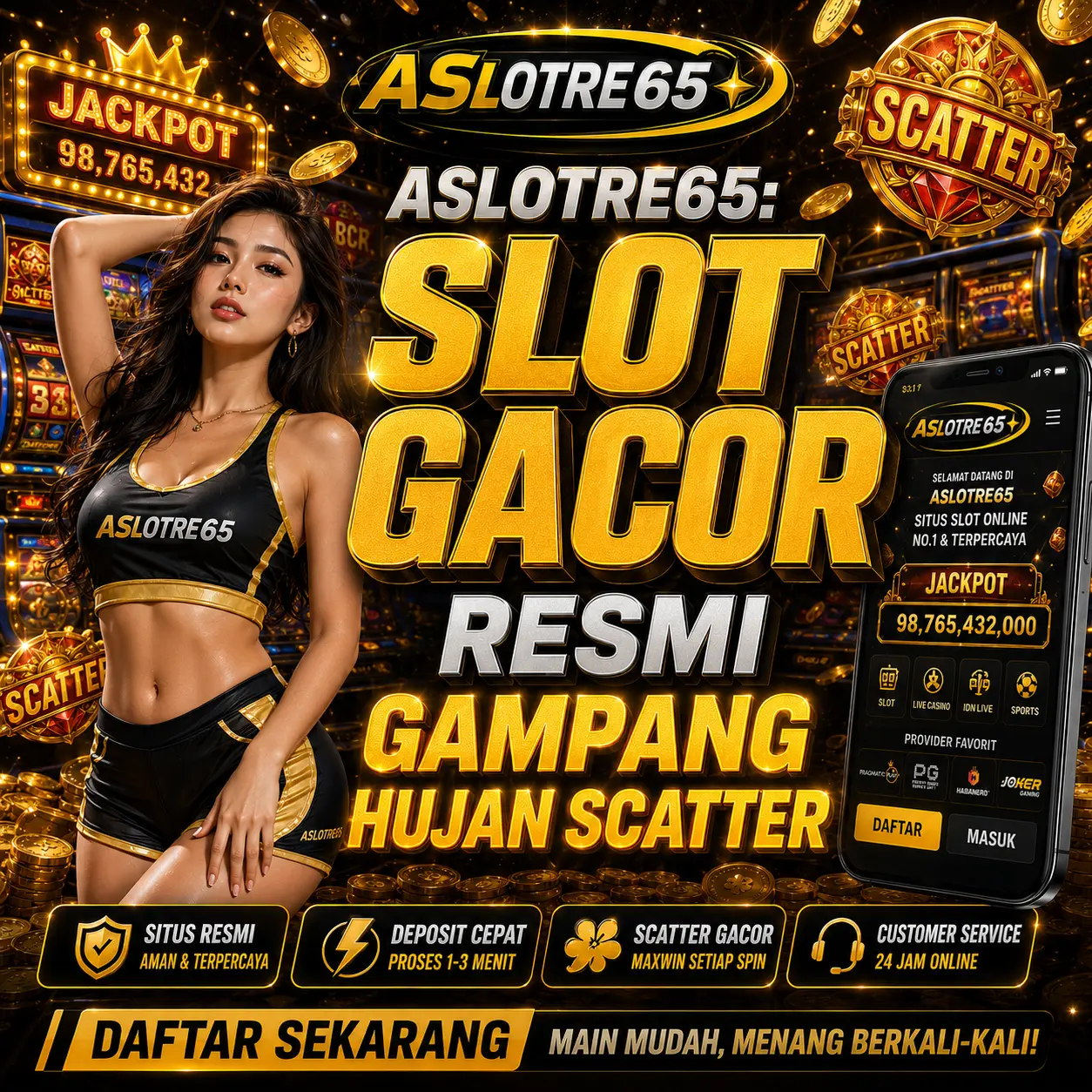Halaman akses mobile resmi ASLOTRE